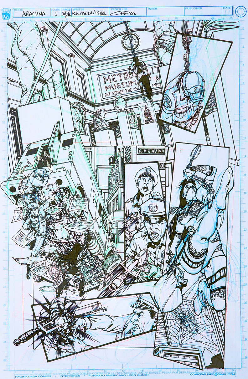 Arachna Original Art Page 34.