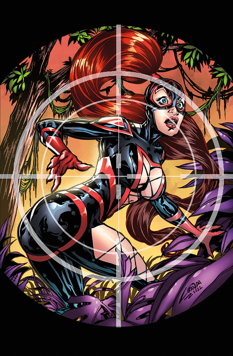 Arachna in the Cross-hairs Carlos Granda Giclee Print.