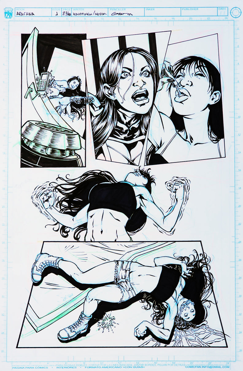 Arachna Original Art Page 23.