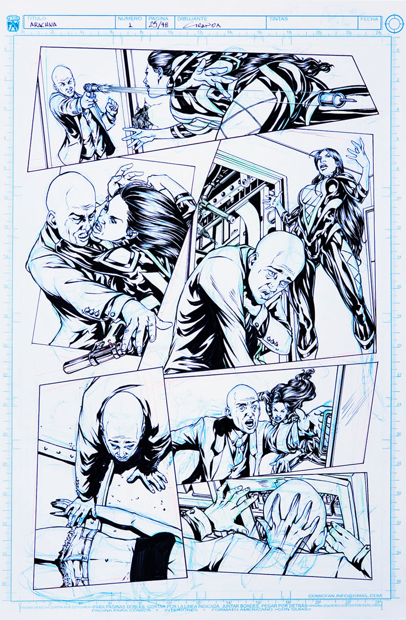 Arachna Original Art Page 29.