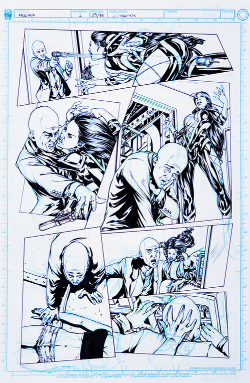 Arachna Original Art Page 29.