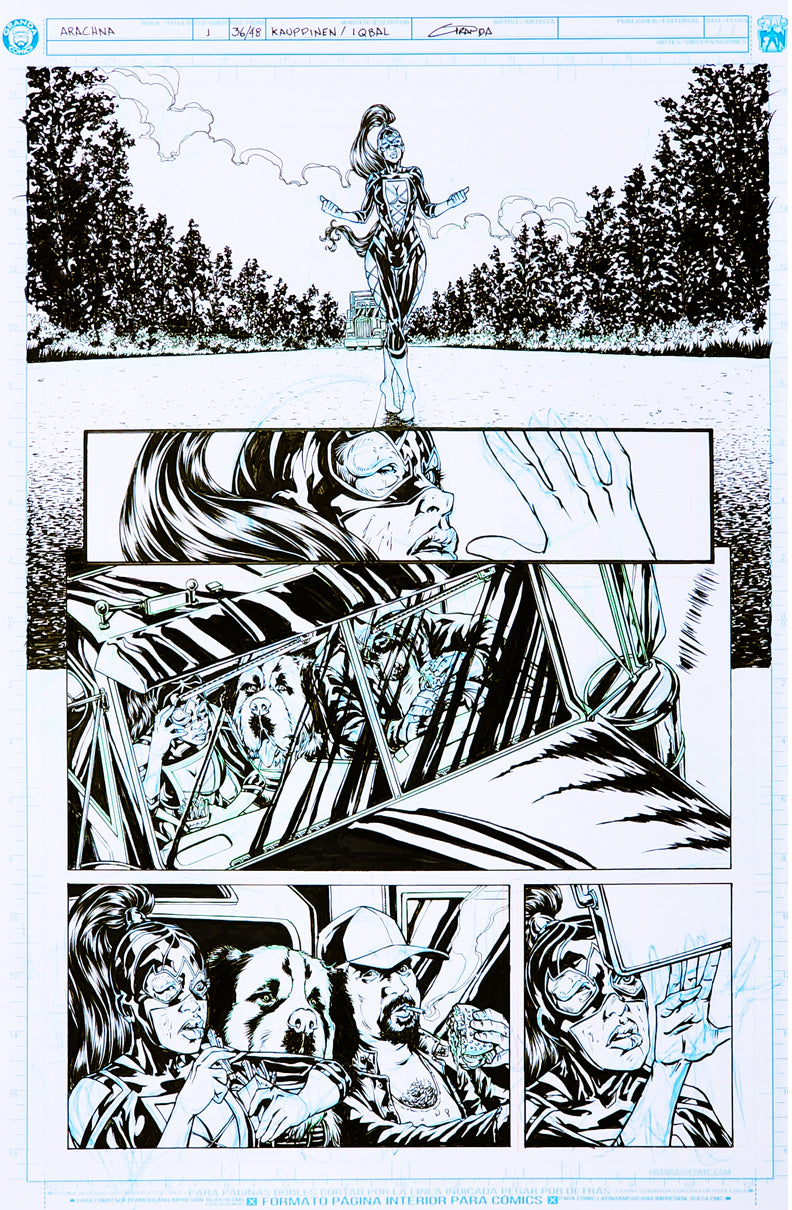 Arachna Original Art Page 36.