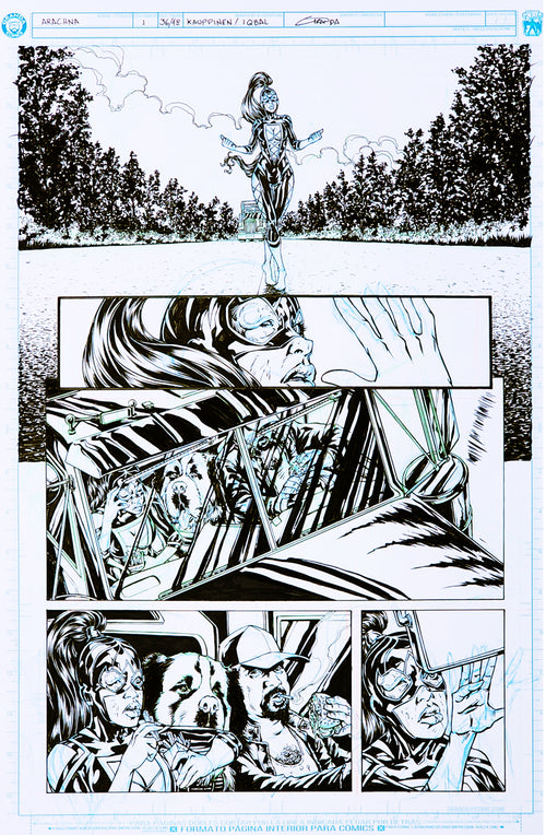 Arachna Original Art Page 36.
