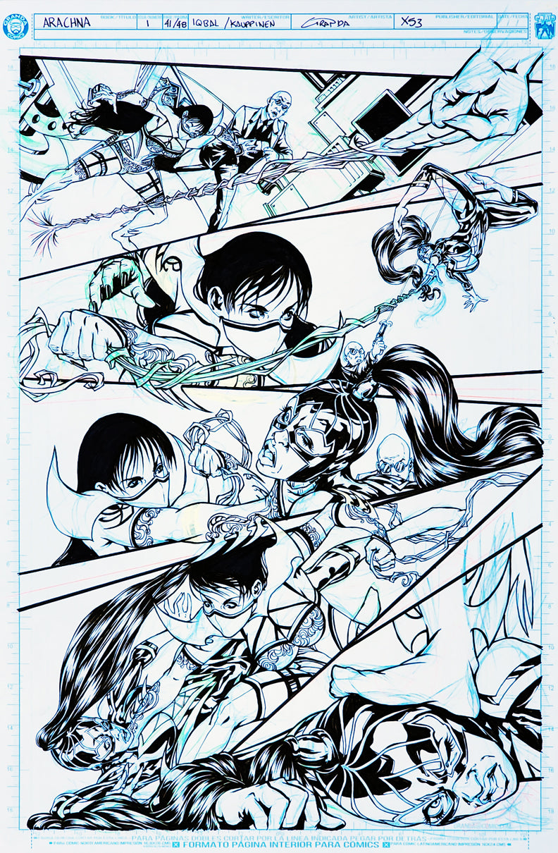Arachna Original Art Page 41.